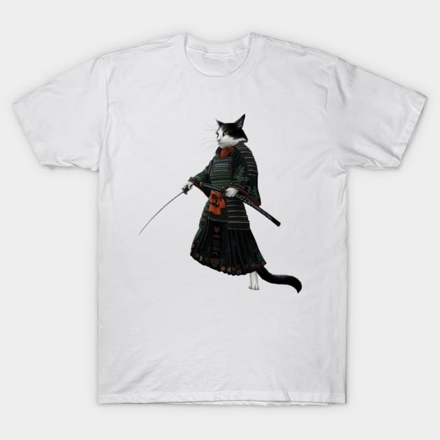 Cat Ninja Legend T-Shirt by Tosik Art1